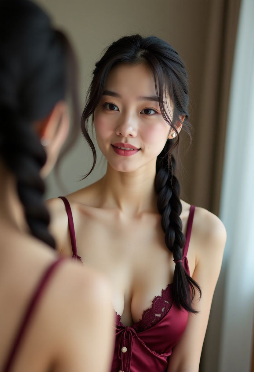 妈妈陪儿子晨跑